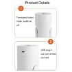 L09 USB Rotating Colorful Night Light Humidifier - Black - 6
