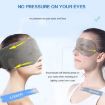 Oversized Cotton Blackout Sleep Eye Mask - Breathable, Black - 3