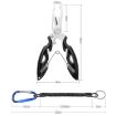 Lure Fishing Pliers Hook Picker + Anti-lost Rope (Black) - 3