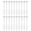 Fishbone Silicone Cable Tie Organizer - 3 Sets, 20pcs/Set, White - 1