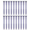 Fishbone Silicone Cable Tie Organizer - 3 Sets, 20pcs/Set, Purple - 1
