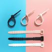 Fishbone Silicone Cable Tie Organizer - 3 Sets, 20pcs/Set, Purple - 4