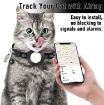 Purple Pet Anti-Lost Address Pendant Collar with Bell for Airtag - 4