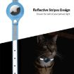 XS Blue PU Collar for Airtag Tracker - Protective Pet Cover - 4