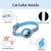 Airtag Tracker Protective Cover Pet Collar, M Size, Pink PU Material - 3