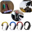 Medium Black Aluminum Alloy D-type Outdoor Mountaineering Hook - 6