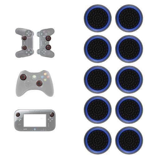 Luminous Silicone Button Caps for PS5/PS4/PS3/ONE/360/PRO/X/S - 10 PCS - 1
