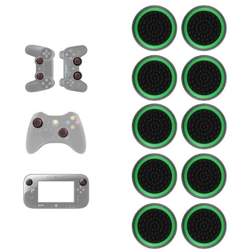 Luminous Silicone Button Caps for PS5/PS4/PS3/ONE/360/PRO/X/S - 10 PCS - 1