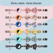 Blue Anti-Lost Pet Collar with Bow & Bell for AirTag - 5