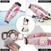 Geometric Print Ethnic Pet Collar for AirTag, Size S, Blue - 5