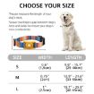 Ethnic Geometric Print Pet Collar for AirTag, Size L - Red - 3