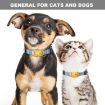 Geometric Print Ethnic Pet Collar for AirTag, Size L, Blue - 4