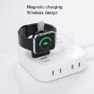 Portable Wireless Magnetic Charger for Apple Watch 1-7/SE (White) USB - 6