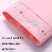 XC-14 Pink Fingerless Ice Silk Gloves - Anti-UV, Sunscreen, Riding - 3