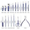 9-Piece Stainless Steel Nail Clipper Set - Blue Nail Art Tool Kit - 3