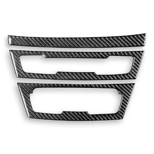 BMW X1 F48/X2 F39 LHD Radio & AC Panel Sticker Set (3pcs, Black) - 1