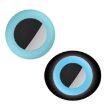 Luminous Blue Silicone Cover for AirTag Pet Locator, Size S - 1