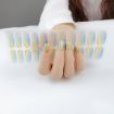 Shiny Onion Powder Waterproof Nail Sticker - 22 Fingers (ZX-3022) - 1