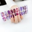 Shiny Onion Powder Waterproof Nail Sticker - 22 Fingers (ZX-3027) - 1