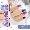 Shiny Onion Powder Waterproof Nail Sticker - 22 Fingers (ZX-3031) - 2