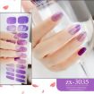 Shiny Onion Powder Waterproof Nail Sticker - 22 Fingers (ZX-3035) - 2