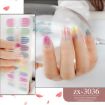 Shiny Onion Powder Waterproof Nail Sticker - 22 Fingers (ZX-3036) - 2