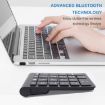 BT304 22-Key Gold Mini Wireless Bluetooth Laptop Keyboard - 6
