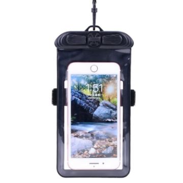Tteoobl Small Black Waterproof Diving Phone Bag - Neck or Arm Use - 1