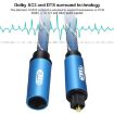 EMK 1m Blue Male to Female SPDIF Optical Audio Extension Cable - 2