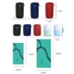 Etravel Sports Quick-drying Double-sided Fleece Bath Towel, Large Navy - 2