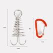 Stainless Steel Octopus Buckle for Tent Rope - Outdoor Camping Nail - 3