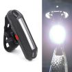 Rechargeable LED Bicycle Warning Tail Light - OPP White Light - 1