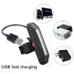 Rechargeable LED Bicycle Warning Tail Light - OPP White Light - 4