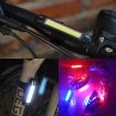 Rechargeable LED Bicycle Warning Tail Light - Red & Blue Strip - 5
