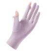 UV Resistant Ice Silk Cycling & Driving Gloves - Purple Pink, 1 Pair - 3