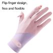 UV Resistant Ice Silk Cycling Driving Gloves - Non-Slip, Breathable, Gray - 4