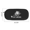 WEST BIKING Bicycle Dust Chain Cover Crankset Protector Black - 2