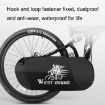 WEST BIKING Bicycle Dust Chain Cover Crankset Protector Black - 6