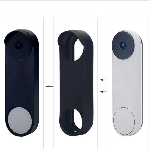Google NEST Hello Doorbell Battery Silicone Cover - Black - 1