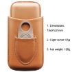 Portable X11 Cigar Holster Humidor & Cigarette Case, Brown Finish - 3