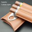 Portable X11 Cigar Holster Humidor & Cigarette Case, Brown Finish - 5