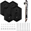 Black Wall Mount Skateboard Stand for Deck Display & Storage - 2
