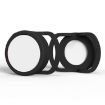 Anti-Lost Tracker Silicone Case for AirTag 24mm (Black+White) 2 PCS - 1