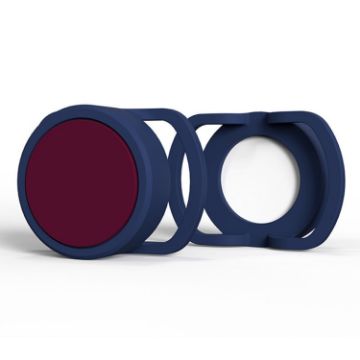 AirTag Silicone Case 2 PCS - Midnight Blue & Wine Red, 24mm Anti-Lost Tracker - 1