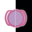 Anti-Lost Tracker Silicone Case for AirTag 24mm - Luminous Pink & Purple - 1