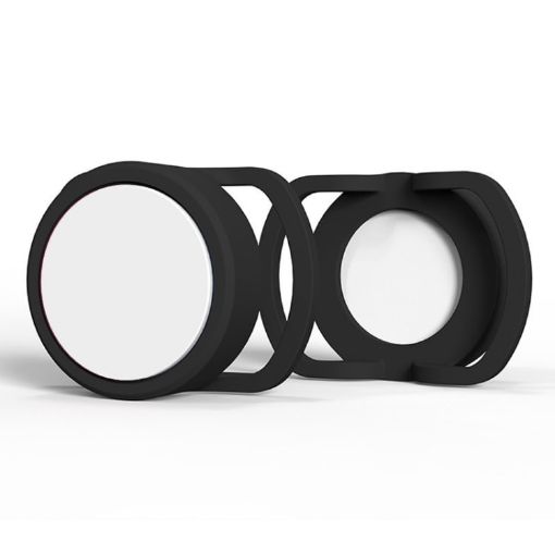 Anti-Lost Tracker Silicone Case for AirTag 30mm (Black+White) 2 PCS - 1