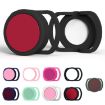 Anti-Lost Tracker Silicone Case for AirTag 30mm (Black+Red) 2 PCS - 2