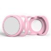 Anti-Lost Tracker Silicone Case for AirTag 30mm (Pink+White) 2 PCS - 1