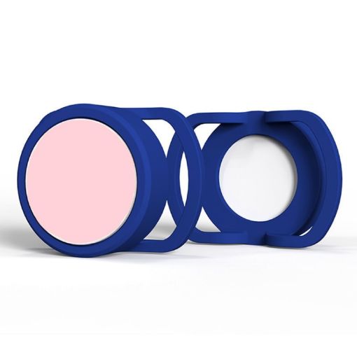 Anti-Lost Tracker Silicone Case for AirTag 2 PCS, 30mm (Blue+Pink) - 1