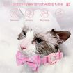Pet Tracker Collar with AirTag Insert Buckle Bow - Pink - 5